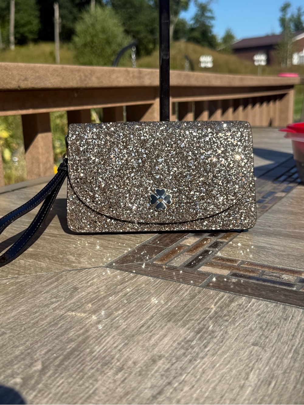 NWT Kate Spade New York Odette Glitter Multifunctional Wristlet Clutch - Picture 4 of 10